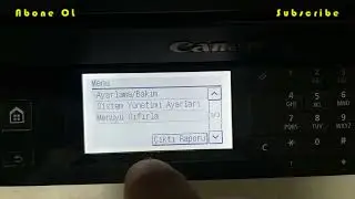 Canon MF 229dw Reset / Resetleme / Sıfırlama