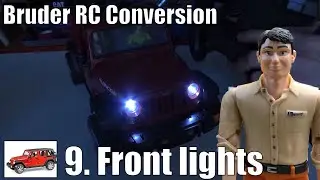 Bruder Jeep RC conversion - 9. front lights