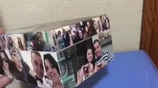 Caja con fotos y mensaje