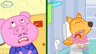 Oh no, dad wants to go to the bathroom. Kids' adventure stories.