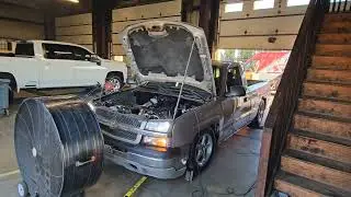 Twin Turbo Silverado dyno pull