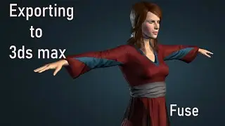 How to export character from Fuse to 3ds max tutorial