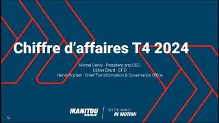 Manitou Group - CA T4 2024 - Replay Webconférence [FR]