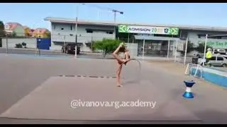 Constanza Ortiz - hoop (COVID19 Quarantine) Rhythmic Gymnastics Chile
