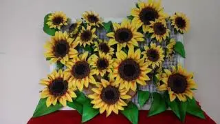 COMO FAZER QUADRO DECORADO COM GIRASSOL SEM FRISADOR