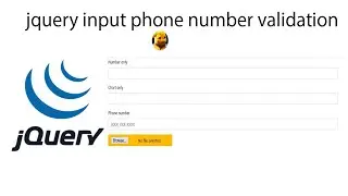 jquery input phone number validation
