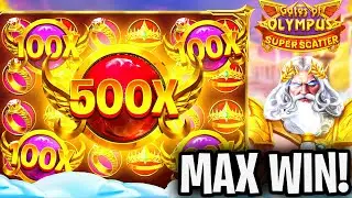 NEW GATES OF OLYMPUS SUPER SCATTER SLOT MAX WIN!