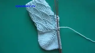 Как вязать пятку носка. Часть I. Верхняя часть пятки.