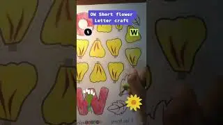 OW short flower letter craft