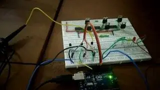 Three phase inverter hardware model using aurdino gate pulse