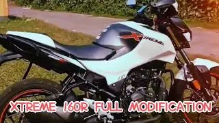 XTREME 160R FULL MODIFICATIONS || BELOW ALL PARTS LINKS AVAILABLE ||   #xtreme160r #modified #viral