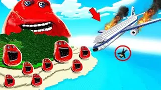 КРУШЕНИЕ НА ОСТРОВ СТЕЙК ЧАРЛИ В МАЙНКРАФТ! ЕНОТИК STEAK CHARLIE MINECRAFT