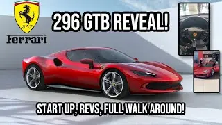 Ferrari REVEALS THE BRAND NEW Ferrari 296GTB!! Full Walkaround, Start up, and Revs!! Sounds Crazy!!