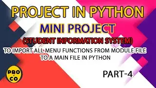 Python project|Project in python|student system|mysql|PYHTON MINI PROJECT(PART-4)