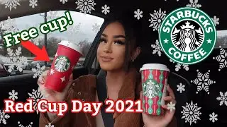 STARBUCKS RED CUP DAY 2022 **FREE REUSABLE CUP** WITH HOLIDAY DRINK