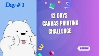 16 Days of Acrylic Painting on Canvas Challenge🎨✨ | Daily Art Inspiration🖌️🖼️