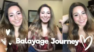Brown to Blonde Balayage Hair Transformation | follow me to the salon 💛