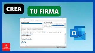🔵 Como poner una FIRMA en OUTLOOK CON IMAGEN Y TEXTO