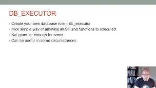 Create a DB_Executor Role in SQL Server
