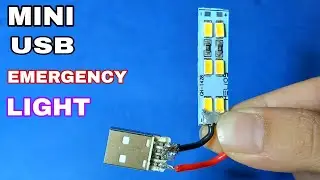 HOW TO MAKE Mini Emergency USB Light that you can you can make at home #USB