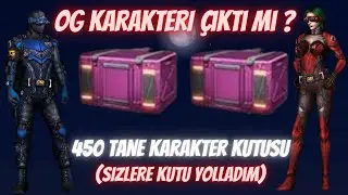 450 TANE KARAKTER KUTUSU AÇTIM !!! OG KARAKTERİ ÇIKTIMI ? WOLFTEAM 2021