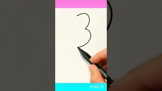Easy tutorial how to draw flamingo bird 