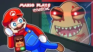 👲 DON'T CALL POU.exe AT 3AM! [SCARY GAME] | Mario Plays Roblox Don't Call At 3AM