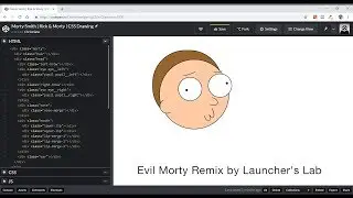 Morty Smith From Rick and Morty CSS Speed Drawing