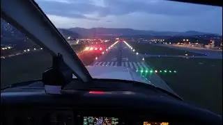 Piper PA28 - Cannes, piste 35
