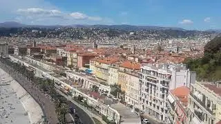 Panoramic view of Nice,France from Tour Bellanda