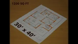 30'x40' HOUSE PLAN  || 30 x 40 घर का नक्शा || 1200 SQ FT.
