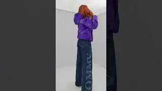 Женская куртка 28035 (фиолетовый)