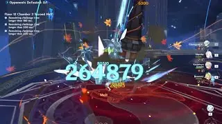 Chongyun 2 Bursts vs Ruin Serpent | Spiral Abyss 2.8