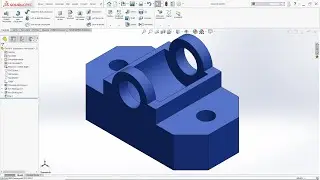 SolidWorks Örnek Çizim #19 (3D solid model example)