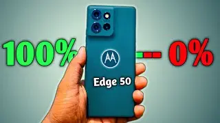 Motorola edge 50 🔋 Battery Drain Test // ⚡Charging Test // 🌡️Heating Test //👍