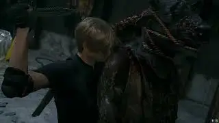 Resident Evil 4  remake - Leon stealth kills