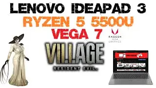 Lenovo Ideapad 3 Ryzen 5 5500U Teste em Jogos - Resident Evil Village