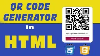 QR Code Generator in HTML Using JavaScript