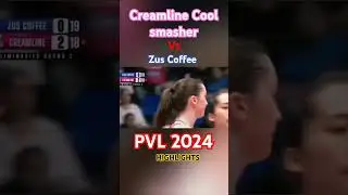 Creamline Cool smasher vs Zus Coffee highlights PVL 2024 #volleyballworld #gameplay #foryou