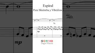 "Espiral", para Marimba y Vibráfono. Obra minimalista compuesta en 2020 para un amigo percusionista