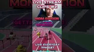 MOM ON ROBLOX TRACK AND FIELD INFINITE (LIVE STREAM CLIP #2) 