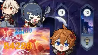 Genshin Spiral Abyss 5.0 | C0 Childe International All Chambers | C0 Kazuha