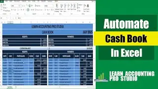 Fully Automated Cash Book in Microsoft Excel l Learn Accounting Pro Studio