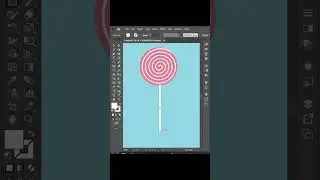 Adobe llustrator Speed Art - Candy Lollipop Flat Design