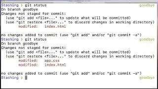 004 Practicing With Git Stash