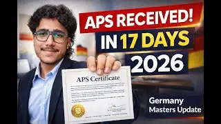 APS Certificate 2026 | How I Got It in 17 Days | India to Germany Masters