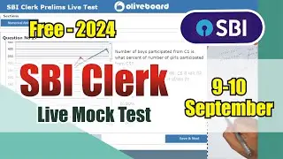 🎯Oliveboard SBI Clerk Live Mock Test 2024 | 9-10 September | just Do it | #sbi #sbiclerk