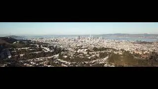 San Francisco 4k drone in 32:9 aspect ratio