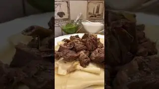 Отварная говядина с соусами и гарниром🔥