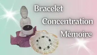 Bracelet en Pierres - Concentration et Mémoire (Beebeecraft)